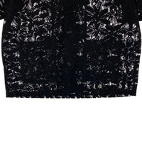 Needles ニードルズ Cabana Shirt カバナシャツ C Pe R Lace Cloth FLOWER フラワーレース 半袖 ブラック MR252 Size L 瑞穂店