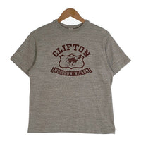 WAREHOUSE ウエアハウス 4601 CLIFTON プリントTシャツ 杢グレー Size M 福生店