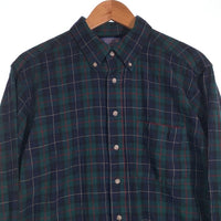 70-80's PENDLETON ペンドルトン SIR ボタンダウン ウールチェックシャツ グリーン USA製 Size XL 福生店