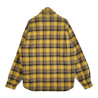 BALENCIAGA バレンシアガ 22AW オーバーサイズ リバーシブルフランネルチェックシャツ イエロー ネイビー 720105TNM277660 Size XXS 福生店