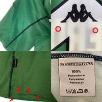 00's Kappa カッパ フェイエノールト・ロッテルダム 小野伸二 14 ゲームシャツ グリーン Size M 相当 福生店