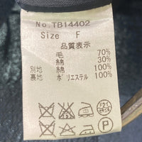 tumugu ツムグ ウールコットン チェック ノースリーブ ワンピース グレー sizeF 瑞穂店