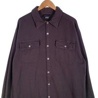 90's THOUSAND MILE サウザンドマイル コットンシャツ チャコールグレー USA製 Size L 福生店