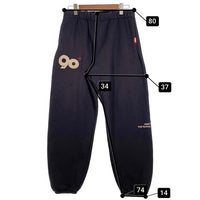 9090 ナインティナインティ 90 Logo Original Sweat Pants スウェットパンツ ロゴ刺繡 ネイビー NN1832 Size L 福生店