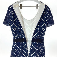 MANTU マントゥ 半袖ワンピース イタリア製 ブルー size40 瑞穂店