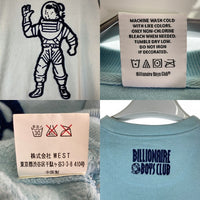 BILLIONAIRE BOY CLUB ビリオネアボーイズクラブ アストロノーツ 刺繍 スウェットトレーナー ライトブルー sizeM 瑞穂店