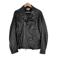 B&Y UNITED ARROWS ユナイテッドアローズ シープスキン レザーダブルライダースジャケット ブラック 1225-199-7243 Size XL 福生店