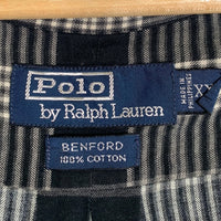 90's Polo by Ralph Lauren ポロラルフローレン BENFORD チェックシャツ ブラック ホワイト Size XXL 福生店