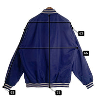 Schott ショット 22SS NYLON VARSITY JACKET ナイロン バーシティジャケット スタジャン ロイヤルブルー 3122055 スナップボタン Size 2XL 福生店