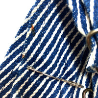 ROUND HOUSE ラウンドハウス LOT45 ヒッコリー オーバーオール インディゴ×ホワイト size32×34 瑞穂店