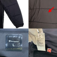 Champion チャンピオン PRIMALOFT HOODED DOWN JACKET 中綿 プリマロフト フーデッド ダウンジャケット ブラック C3-S618 Size L 福生店