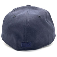 90's New Era ニューエラ MLB ニューヨーク・ヤンキース 59FIFTY ベースボールキャップ ネイビー ウール USA製 Size 7 1/4 (57.7cm) 福生店