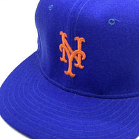 90's New Era ニューエラ MLB ニューヨーク・メッツ 59FIFTY ベースボールキャップ ロイヤルブルー ウール USA製 Size 7 3/8 (58.7cm) 福生店