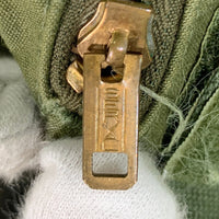 70's~ U.S.ARMY 米陸軍 M-65 3rd ミリタリー フィールドジャケット オリーブ コットン ナイロン ノンリップ 襟SERVALファスナー Size S-S 福生店