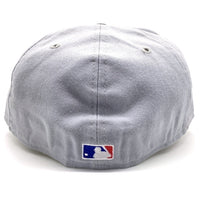 90's New Era ニューエラ MLB ニューヨーク・ヤンキース 59FIFTY ベースボールキャップ グレー ブラック ウール USA製 Size 7 1/2 (59.6cm) 福生店
