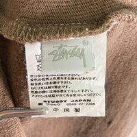 STUSSY ステューシー ロゴ刺繍 ロングTシャツ ブラウン sizeL 瑞穂店