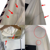 OFF-WHITE オフホワイト 21SS Caravaggio Over Hoodie カラヴァッジオ オーバー プルオーバースウェットパーカー ホワイト OMBB037R21FLE002 Size L 福生店