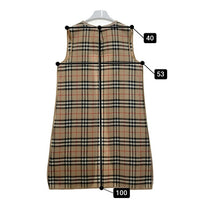 Burberry's バーバリー ノバチェック コートライナー ベスト ウール イングランド製 ファスナー ベージュ Size - 瑞穂店