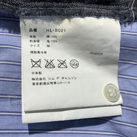 COMME des GARCONS HOMME コムデギャルソンオム ニット切替 ストライプシャツ ジップアップ Size M 福生店