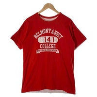 70's Champion チャンピオン BELMONT ABBEY COLLEGE リバーシブルTシャツ レッド ホワイト USA製 バータグ Size L 福生店