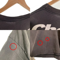 SAINT Mxxxxxxセントマイケル 24AW SS TEE CHOSEN ヴィンテージ加工 プリントTシャツ フェードブラック SM-YS1-0000-004 Size XL 福生店