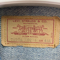 Levi's リーバイス 71506-0216 4th USA製 トラッカージャケット Gジャン インディゴ size46L 瑞穂店