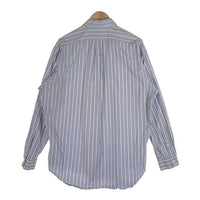 Ralph Lauren ラルフローレン BLAKE ボタンダウン ストライプシャツ ホワイト ネイビー TWO-PLY COTTON Size L 福生店