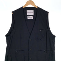 White Mountaineering ホワイトマウンテニアリング 24SS NYLON VEST ナイロンベスト ブラック WM2471221 Size 4 福生店