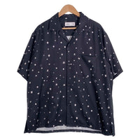 CONVERSE TOKYO コンバーストウキョウ STAR ALLOVER PRINT SHIRT スターオールオーバープリント 半袖シャツ ブラック Size - 福生店