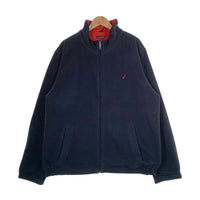 NAUTICA ノーティカ リバーシブル ナイロン フリース ジップアップジャケット レッド ホワイト ネイビー Size XXL 福生店
