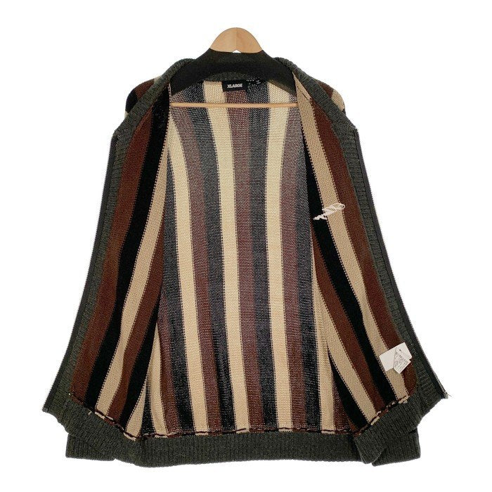 XLARGE エクストララージ STRIPE KNIT CARDIGAN ストライプ ニット 