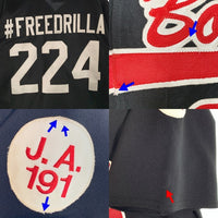 90's~ TEAM WORK ATHLETIC APPAREL Dark Boys ベースボールシャツ ジャージ ブラック Size L 福生店