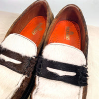 SEBAGO セバゴ Dan Raw コインローファー ハラコ ブラウン ホワイト Size 26cm 福生店