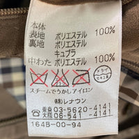 Aquascutum アクアスキュータム フェイクスウェード ハーフコート ダウンライナー ブラウン SizeM 瑞穂店