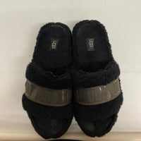 UGG アグ 1131971 Fluffita Clear ムートンサンダル ブラック size24cm※かかと使用感あり 瑞穂店