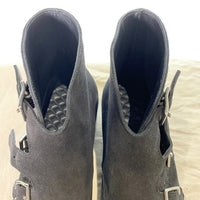 JOHN LOBB ジョンロブ WILLOW SUEDE WOMEN モンクストラップ スウェードブーツ ブラック Size 4E (22.5cm) 福生店
