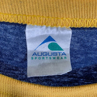 90's Boy Scouts of America ボーイスカウト プリントリンガー Tシャツ ネイビー イエロー AUGUSTA Size XL 福生店