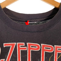 90's LED ZEPPELIN レッドツェッペリン 魔導士 プリントTシャツ ブラック 袖裾シングル Size L-XL 相当 福生店