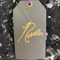 Needles ニードルズ Cabana Shirt カバナシャツ C Pe R Lace Cloth FLOWER フラワーレース 半袖 ブラック MR252 Size L 瑞穂店