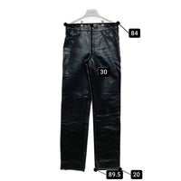 VANSON バンソン レザーパンツ テーパード ブラック 裾切りっぱなし Size 34 瑞穂店