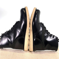 HYSTERIC GLAMOUR ヒステリックグラマー 6HOLE BLACK JUMP BOOT 6ホール レースアップレザーブーツ ブラック トゥガード 0263QS08296 Size 26cm 福生店