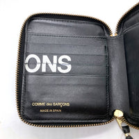 COMME des GARCONS コムデギャルソン HUGE LOGO ZIP WALLET 二つ折り 財布 ブラック 瑞穂店