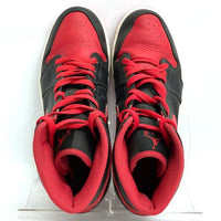 NIKE ナイキ AIR JORDAN 1 MID エアジョーダン1ミッド ブレッドトゥ スニーカー ブラック×レッド DQ8426-060 Size 27.5cm 瑞穂店