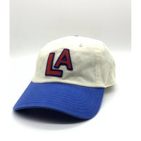 AMERICAN NEEDLE アメリカンニードル LA ロサンゼルス ベースボールキャップ ホワイト ブルー 福生店