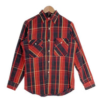 70's BIG YANK ビッグヤンク Plaid Flannel Shirt チェック フランネルシャツ レッド イエロー ブラウン Size S 福生店