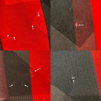 LOTTO ロット ACミラン 93-94 ホーム ブランク ユニフォーム ワッペンロゴなし レッド×ブラック size- 瑞穂店