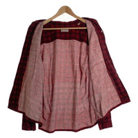 60's Sandy Mac Donald サンディマクドナルド オープンカラーフランネルチェックシャツ レッド Size L 福生店