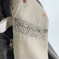 SUGARHILL シュガーヒル FOILED DENIM TROUSERS STRAIGHT CUT 箔押し加工 ストレートデニムパンツ フェードブラック 2411300411 Size 34 福生店