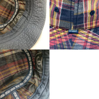 Stussy ステューシー マドラスチェック バケットハット ネイビー sizeL-XL 瑞穂店