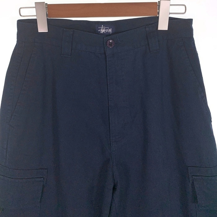 90-00's STUSSY ステューシー チノツイル カーゴパンツ ネイビー